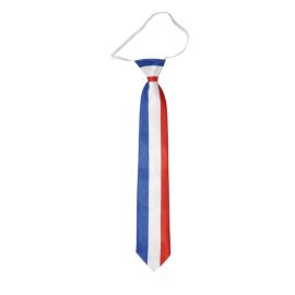 Cravate supporters - bleu, blanc, rouge