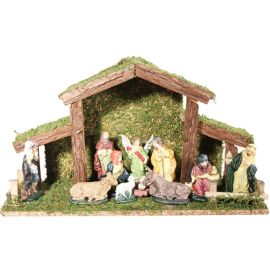 Creche de noel pas cher avec 11 santons 