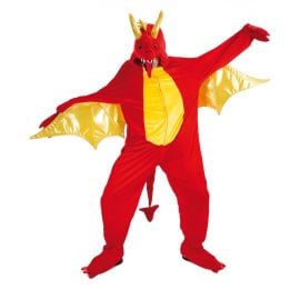 Déguisement Adulte Peluche Dragon Rouge 180cm