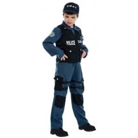 Déguisement Enfant Gilet Pare Balles Swat 9/11 Ans