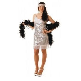 Déguisement Femme Charleston Argent