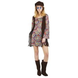 Déguisement Femme Hippie Psychédélique L/XL