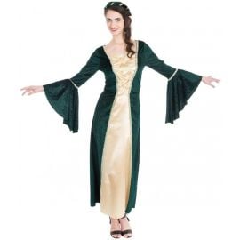 Déguisement Femme Princesse Médiévale Vert Taille XL