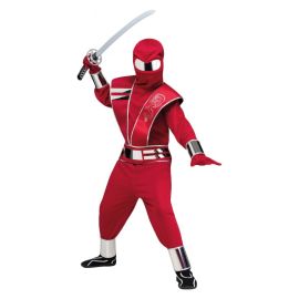 Déguisement Garçon Ninja Rouge Argent 4 6 Ans