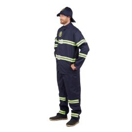 Déguisement Homme Pompier Bleu L/XL