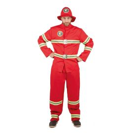 Déguisement Homme Pompier Rouge L/XL