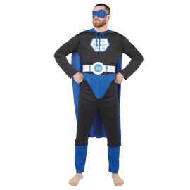 Déguisement Homme Super Marié Bleu Noir L/XL