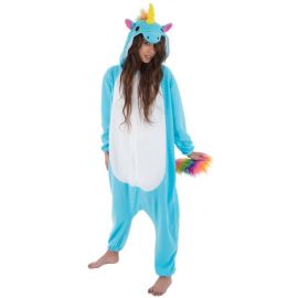 Déguisement Kigurumi Licorne Bleu 164cm