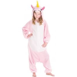 Déguisement Kigurumi Licorne Rose 140cm