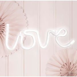 Decoration mariage LOVE en LED Blanc (Badaboum)