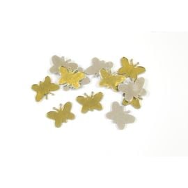 Confettis de table Miroir Papillon Or x20