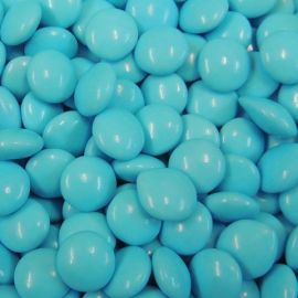 Dragees au chocolat confetti turquoise