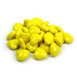 Dragées Coeur Chocolat Jaune 500 gr