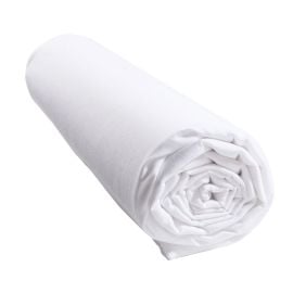 Drap housse 180x200 Blanc Percale 100% coton