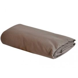 Drap plat 270x300 pas cher Taupe 100% coton