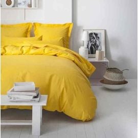 Drap plat Jaune 240x300cm 100% coton TODAY