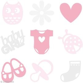 Feutrine mini silhouette Bébé Fille