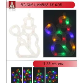 Figurine lumineuse de noel pour fenetre