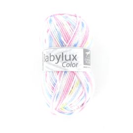 Fil a tricoter cheval blanc babylux color blanc jaune 