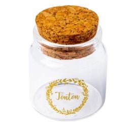 Fiole en verre Tonton Or