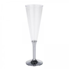 Flûte à champagne plastique Argent