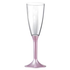 Flûte à champagne plastique Rose Nacré 