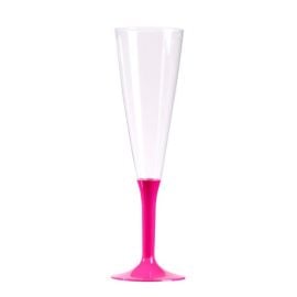 Flûte à champagne plastique Fuchsia 12 cl x 20 pièces