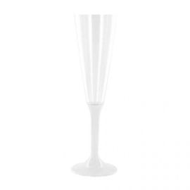 Flûte à champagne plastique Blanc x 20