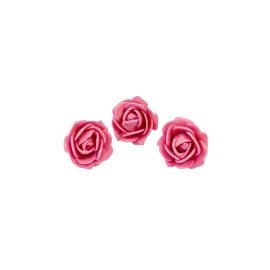 6 Roses Autocollante Fuchsia 