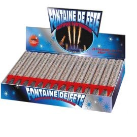 Fontaine de fête - 12 cm - présentoir de 28