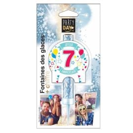 ontaine de glace Joyeux Anniversaire Chiffre 7