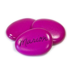 Galet Marque place Fuchsia