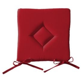 Galette de chaise Rouge unie Today forme carrée  40 x 40cm