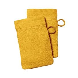 Gant de toilette Jaune 100% coton