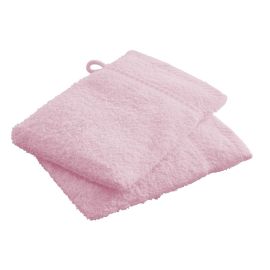 Gant de toilette rose 100% coton