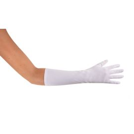 Gants longs - adulte - blanc - 40 cm