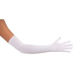 Gants longs - adulte - blanc - 60 cm