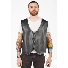 Gilet sans manches adulte Biker taille unique 