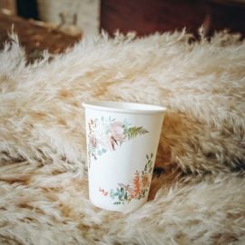 Gobelet en carton Theme Peony Vegetal 