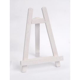 Chevalet de table pailleté Blanc 18 cm