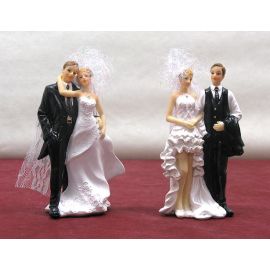 Grand couple de mariés assortis 15cm