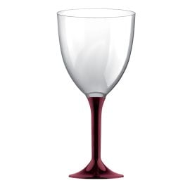 Grand Verre à eau plastique Bordeaux