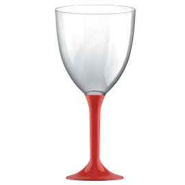 Grand Verre à eau plastique Rouge