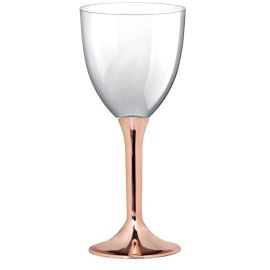 Grand Verre à eau plastique Rose gold Chrome