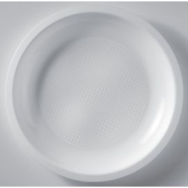 Grande assiette en plastique ronde Blanc 29cm