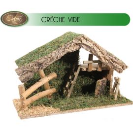 Grande Crèche de noel pas cher vide 