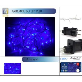 guirlande led exterieur 80 bleu