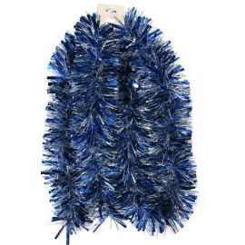 Guirlande de noel Bleu Argent 13cm 