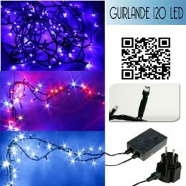 Guirlande de Noel lumineuse Extérieur Intérieur 120 LED