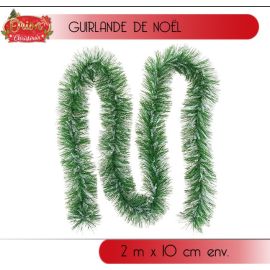 Guirlande de noel Vert Nature Neige